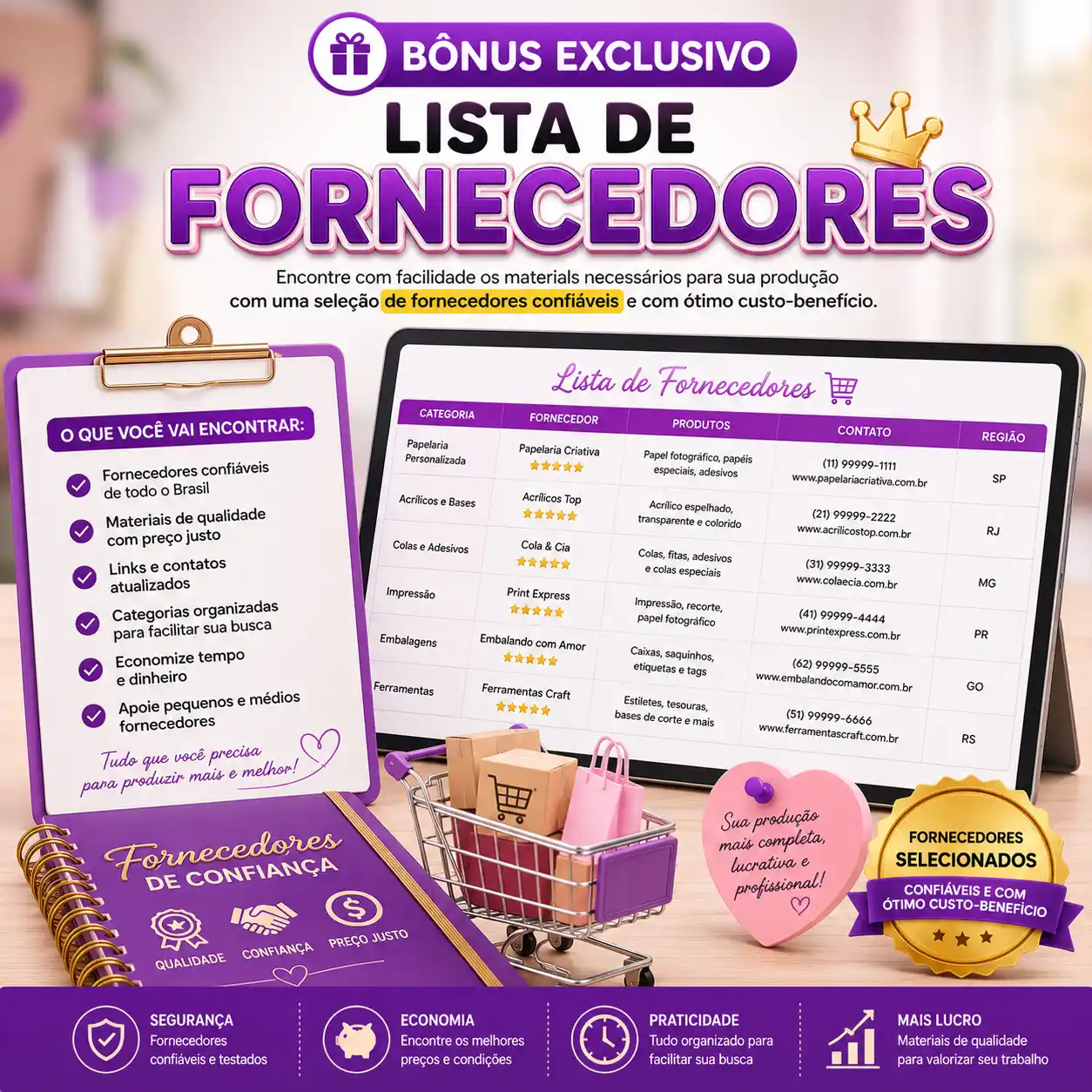 Lista de Fornecedores